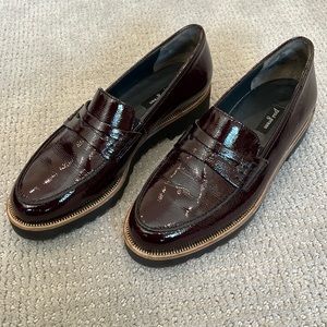 Paul Green Natasha burgundy patent leather penny loafers